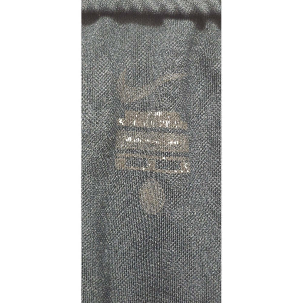 Nike men's black running‎ athletic shorts yellow strips & swoosh logo sz. XL - Picture 9 of 13
